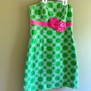 Vintage Lilly Pulitzer strapless dress